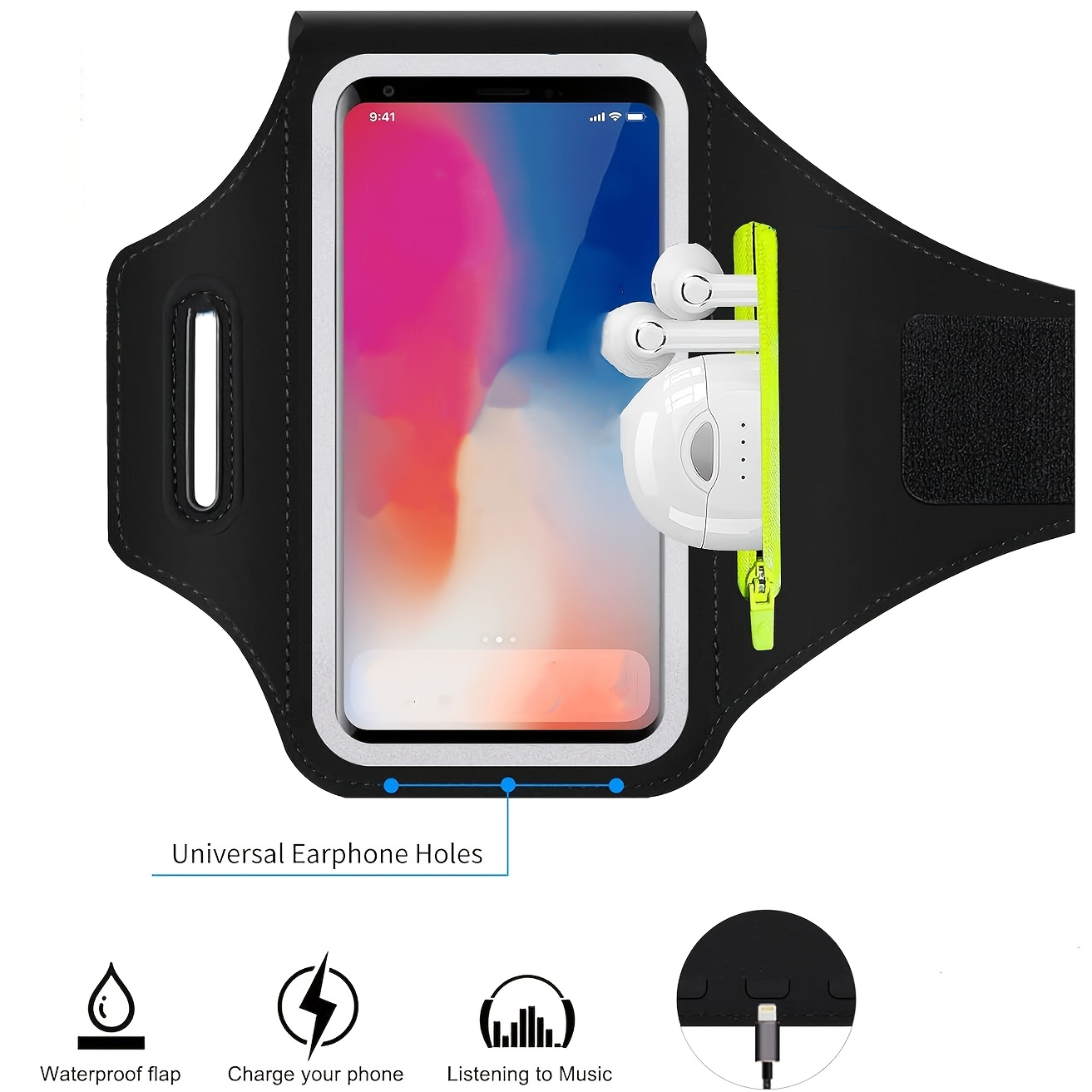 Running Gear Lights - Tas Lengan Anti Air untuk Olahraga,