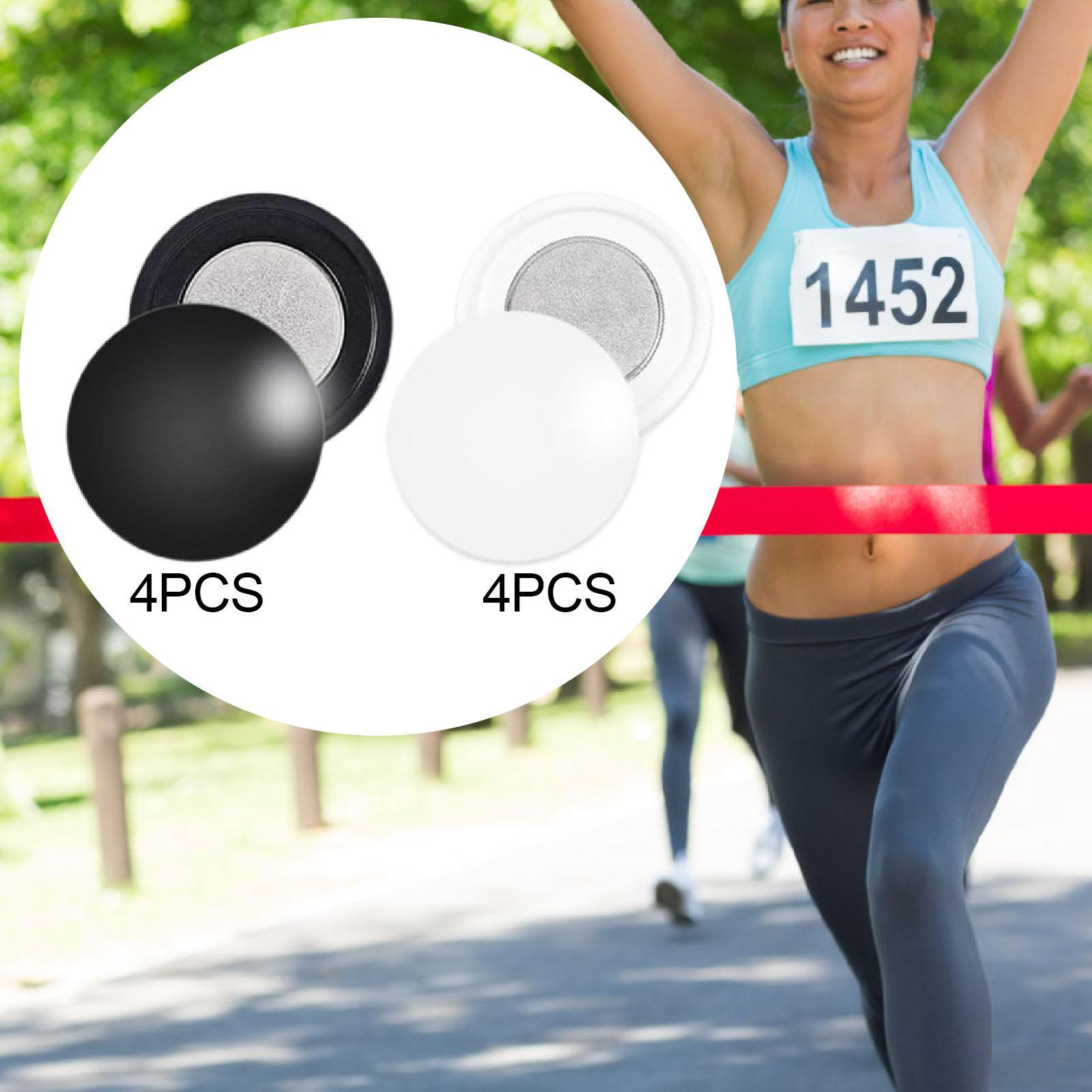 Running Gear Competition - 4 Pasang Klip Bib Balap Magnetik