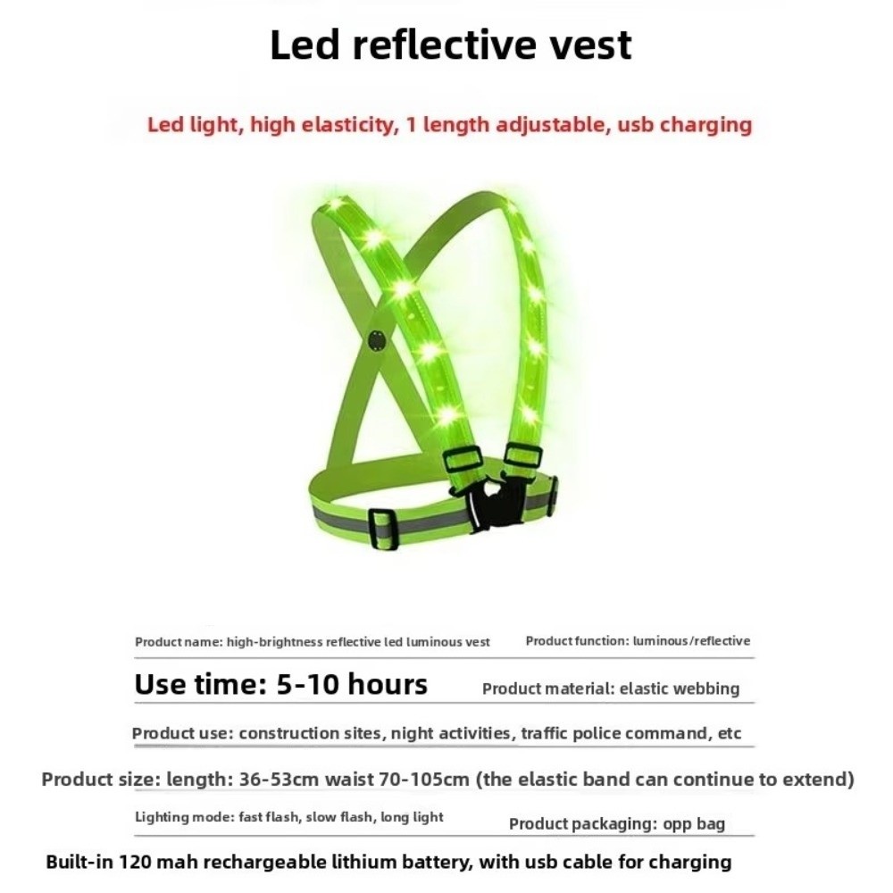 Rompi Keselamatan LED Polieste - Running Gear Lights ulasan dan harga