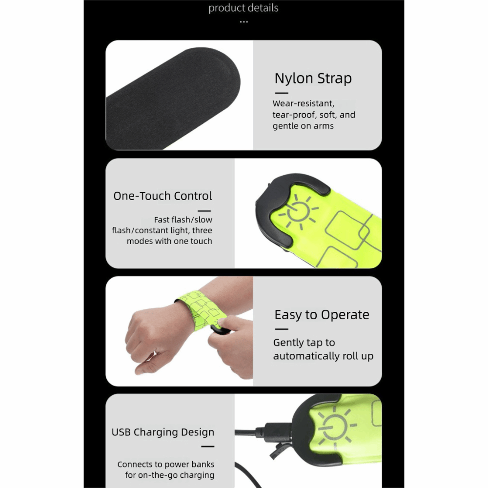 Gelang Lengan Lari Malam Hari  - Running Gear Lights ulasan dan harga